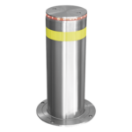 ACCESSPRO XB-220-HBL – Bolardo Hidráulico Antiembestida / 220 mm × 600 mm (0.72 ft × 1.97 ft) / Acero Inoxidable 304 / 200,000 J / Ciclo 4 s / 100 Ciclos/h