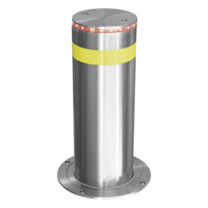 ACCESSPRO XB-220-HBL – Bolardo Hidráulico Antiembestida / 220 mm × 600 mm (0.72 ft × 1.97 ft) / Acero Inoxidable 304 / 200,000 J / Ciclo 4 s / 100 Ciclos/h