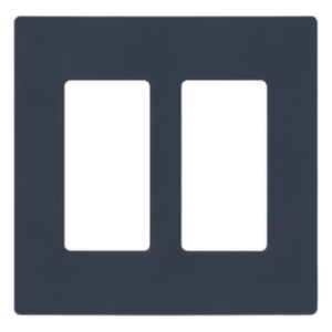 LUTRON ELECTRONICS SC2DE – Placa de Pared Screwless / 2 Espacios / Tipo Decorador / Acabado Satinado Deep Sea