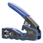 EPCOM POWERLINE EP670 – Pinza de Red / Corte y Terminado RJ45 Pass-Through / Cuchilla Intercambiable / Acero al Carbón / Mango Ergonómico ABS + TPR