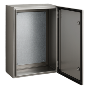 PRECISION PST608030INOXB – Gabinete de Acero Inoxidable / IP66 / 600x800x300 mm / 23.6x31.5x11.8 in / Carga 50 kg / Placa Galvanizada