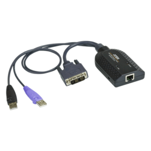 ATEN KA7166 – Adaptador KVM / DVI-D / USB / Smart Card CAC / RJ-45 / 1920x1200 / 3.58 x 2.20 x 0.83 in