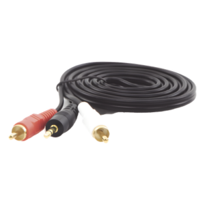 EPCOM PROAUDIO EP-RCA35 – Cable Audio 3.5 mm a 2 RCA / Estéreo / 28 AWG Cobre / Doble Blindaje / 1.83 m (6 ft) / 300V DC