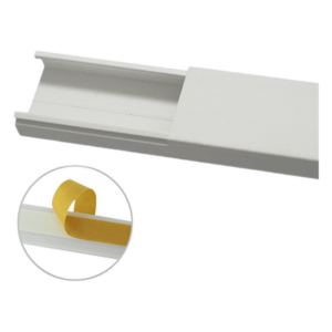 THORSMAN TMK-1735-SD-CC – Canaleta para Cableado / 35 x 17 mm / 6 pies (1.83 m) / Sin División / PVC Rígido / Adhesivo Integrado