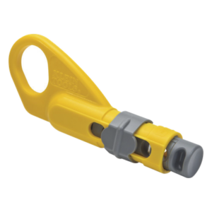 KLEIN TOOLS VDV-110-095 – Pelacables Radial / Cables Coaxiales / 5/16'' (7,9 mm) y 1/4'' (6,4 mm) / 5 Tipos RG / 5,25'' (133 mm)