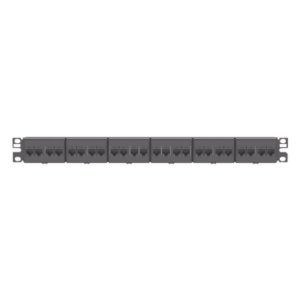 PANDUIT CP245E88BLY – Panel de Parcheo / 24 Puertos / Cat 5e / 1 UR / Plano / Negro