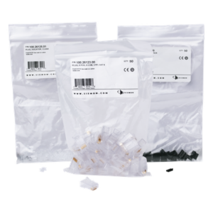 SIEMON P6U-8-8 – Plug RJ45 Cat6 / 23-26 AWG / 50μin Oro / 750 Ciclos / UL94 V0 / Bolsa 50 pzas
