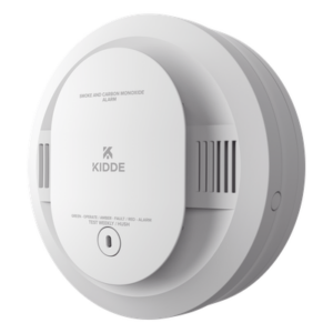 KIDDE 30CUDR – Detector Combinado de Humo y CO / Sensor Fotoeléctrico y Electroquímico / Alimentado por Baterías AA / Paquete de 6 Unidades / Autoprueba Automática / Vida Útil 10 Años