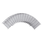 CHAROFIL CH-C90-54/50EZ – Curva Pre-Fabricada Horizontal / 90° / 54 mm Peralte / 50 mm Ancho / Electro Zinc 15-20 micras