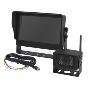 ECCO K7000B-WK – Cámara de Reversa Inalámbrica / Monitor LCD 7" / Visión Nocturna IR 18 LEDs / IP69K / Expandible a 4 Cámaras