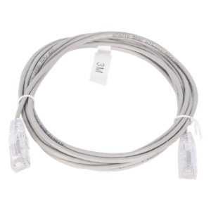 LINKEDPRO BY EPCOM LP-UT6-300-GY28 – Cable de Parcheo Slim UTP Cat6 / 3 m (9.84 ft) / 28 AWG / Gris / 1 Gbps+
