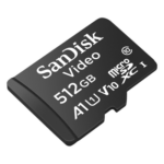 SANDISK SDSDQAS5512GBP – Memoria microSD / 512GB / Alta Resistencia / Clase 10 / -25°C a 85°C / 50MB/s escritura / 256 TBW