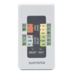 SUPREMA SIO2 – Módulo de Conexión Segura / RS-485 / Entrada Sensor de Puerta / Salida de Relé / 12 VCC 100 mA / 36 x 65 x 18 mm