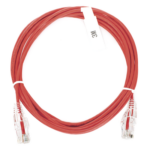 LINKEDPRO BY EPCOM LP-UT6-300-RD-28 – Cable de Parcheo Slim UTP Cat6 / 3 m (9.84 ft) / 28 AWG / Rojo / 1 Gbps
