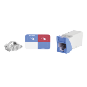 SIEMON Z6-06B – Jack UTP Categoría 6 / Montaje Híbrido Plano y Angulado / Terminación Z-Tool / IDC Diagonal Alta Densidad / Color Azul / Versión Bulk