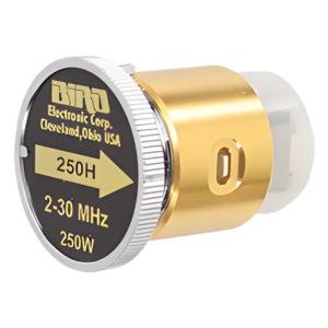 BIRD TECHNOLOGIES 250H – Elemento de Wattmetro / 250 W / 7/8" / 2-30 MHz / 6.56 pies
