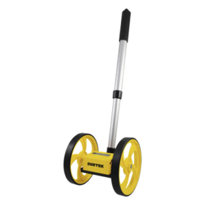 SURTEK SYS-122-269 – Odómetro Manual / Doble Rueda 6" / Medición 10,000 m (32,808 ft) / Mango Extensible / Plegado 44 cm (17.3 in)