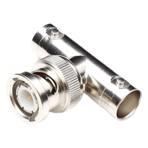 RF INDUSTRIES,LTD RFB-1730 – Adaptador en T / BNC Macho a Doble BNC Hembra / 75 Ohm / Níquel / Oro / Teflón
