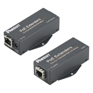 PANDUIT POEXKIT1 – Extensor PoE/PoE+ / 10/100 Mbps / Alcance 610 m (2000 ft) / Cat5e o Cat6 / IEEE 802.3af/at / -40°C a 70°C