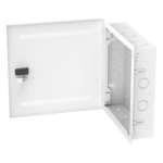 PANDUIT MS14EHDS – Gabinete de Montaje en Pared / 14 in de Altura / Acero Calibre 18 / Carga 16 kg (35 lb) / Puerta Reversible con Cerradura / Ventilación Integrada