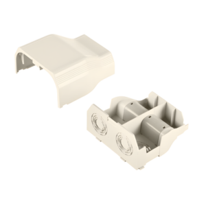 PANDUIT T70EEIW – Conector de Tubería a Canaleta / Salidas 1/2", 3/4", 1" y 1 1/4" / PVC Rígido / UL94V-0 / TIA/EIA / Color Blanco Mate