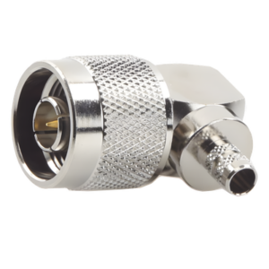 RF INDUSTRIES,LTD RFN-1009-X-04 – Conector N Macho en Ángulo Recto / Anillo Plegable / Cables RG-8/X, LMR-240 / Níquel, Oro, Teflón