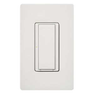 LUTRON ELECTRONICS MRF2S6ANSWH – Interruptor Inalámbrico On/Off / 6 A Iluminación / 1/10 HP Ventiladores / 120 V / Requiere Neutro / Compatible con Hub Vive