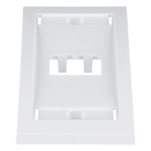 PANDUIT CFPE2WHY – Placa de Pared Vertical / 2 Puertos Mini-Com / Etiqueta y Cubierta Integradas / 2.75 x 4.5 in / ABS / Blanco