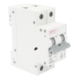 EPCOM POWERLINE FE7632PC63 – Protección Térmica/ Interruptor 2P, 63 A,  Corriente Alterna  400 Vca para Aplicación Fotovoltaica Montaje Riel DIN