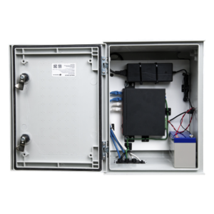 PRECISION PST-UPS-BAT1 – Kit de Gabinete de Poliéster IP65 / Switch PoE Mixto 24V/48V / Batería 12V 7Ah / 300x400x200 mm (11.8x15.7x7.9 in)