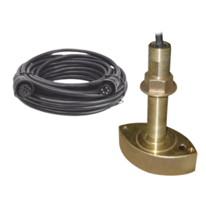 GEMECO B45FURKIT – Kit de transductor / Frecuencia dual 50/200 kHz / Potencia 600 W / Cable 8 m (26.2 ft) / Conector 10 pin para sonda FURUNO / Bronce anticorrosión