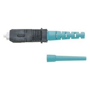 PANDUIT FSC2MCXAQ – Conector de Fibra Óptica SC Simplex / Prepulido / Multimodo 50/125 OM3/OM4 / Pérdida 0.3 dB / Cerámica Zirconio / Aqua