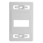 SIEMON MX-FP-S-03-02B – Placa de Pared Modular / 3 Salidas / Blanco / Bulk / MAX / Z-MAX Blindados