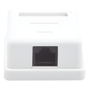 LINKEDPRO BY EPCOM LP-WP-6034 – Caja de Pared / 1 Puerto Keystone / Cat5e / T568A-B / UL 94V-0
