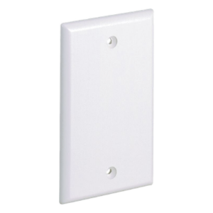 PANDUIT CPNWH – Placa de Pared Ciega / Vertical Plano / ABS / 69.8x114.4 mm / 2.75x4.5 in / Blanco