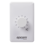 EPCOM PROAUDIO SF-685 – Control de Volumen / 100W / Línea 100V / Atenuación 33dB en 10 Pasos / Montaje Al Ras o Superficie