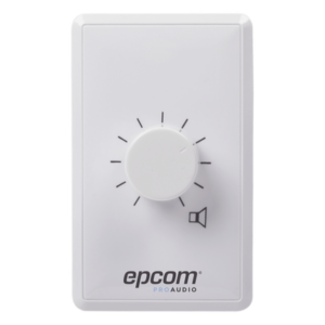 EPCOM PROAUDIO SF-685 – Control de Volumen / 100W / Línea 100V / Atenuación 33dB en 10 Pasos / Montaje Al Ras o Superficie
