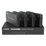EPCOM PROAUDIO EPP-SPB14H150 – Splitter HDMI HDBaseT / 1x4 Distribución / 4K@60Hz 4:4:4 / Alcance 120 m (393.7 ft) en 4K / 150 m (492.1 ft) en 1080p / PoC / Audio Extraíble / EDID Avanzado / IR y RS232