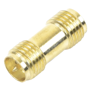 EPCOM TITANIUM TT-COU-SMA-2RP-F – Adaptador Coaxial RF / SMA Hembra Inverso a SMA Hembra Inverso / Montaje en Línea / Cuerpo Bronce con Oro / Aislante Teflón