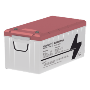 EPCOM POWERLINE LI200A12PRO – Batería de Litio Ciclo Profundo, 12.8 Vcc 200Ah, LiFePO4 , Solar, Marina, Máximo 200 A de Descarga