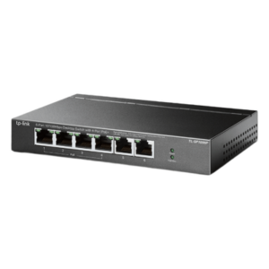 TP-LINK TLSF1006P – Switch PoE no administrable / 6 puertos 10/100 Mbps / 4 puertos PoE 802.3af/at / Presupuesto 67 W / Extensor hasta 250 m (820 ft) / Prioridad video