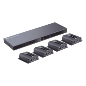 EPCOM TITANIUM TT744 – MATRICIAL Y EXTENSOR DE VIDEO HDMI 4 x 4 / 4 Entradas HDMI / 4 Salidas HDMI Loop / 4 Salidas RJ45 para Extender la señal 40 metros por salida / 1080 @ 60Hz / Conmutación por RS232, Control Remoto o Ethernet.