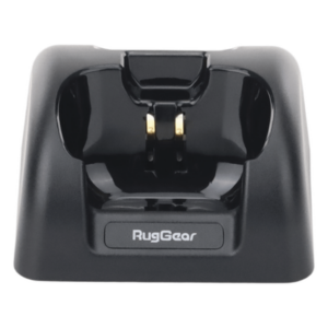 RUGGEAR SDC-360 – Cargador de Escritorio / Carga Simultánea de Equipo y Batería / Prioridad Inteligente / Diseño Robusto