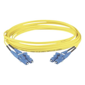 PANDUIT F92ELLNLNSNM003 – Jumper de Fibra Óptica / Monomodo OS2 9/125 / LC-LC Dúplex / LSZH / 3 m (9.84 ft) / 1.6 mm / Amarillo