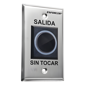 ENFORCER SECOLARM SD-927-PKCNSQ – Botón de Salida sin Contacto / Sensor IR Ajustable 6 a 20 cm / LED Bicolor / Relé 0.5 a 30 s / 12-24 VCA/VCC / UL 294