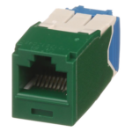 PANDUIT CJ6X88TGGR – Conector Jack RJ45 / Categoría 6A / 8P8C / Terminación TG Sin Impacto / Verde