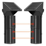 SFIRE SFB100 – Detector Fotoeléctrico Solar / 3 Rayos IR / 100 m (328 ft) Exterior / 4 Frecuencias / Batería 4,000 mAh / Sincronización Digital