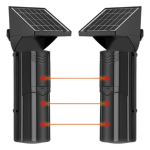 SFIRE SFB100 – Detector Fotoeléctrico Solar / 3 Rayos IR / 100 m (328 ft) Exterior / 4 Frecuencias / Batería 4,000 mAh / Sincronización Digital