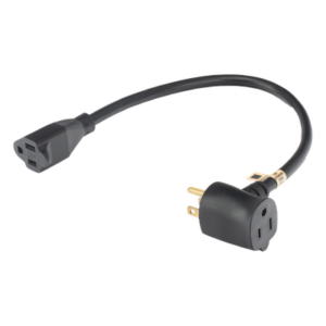 EPCOM POWERLINE EXT30CM14AWG – Extensión Eléctrica de Uso Rudo / 2 Salidas NEMA 5-15R / 30 cm / 14 AWG / 1800 W / 15 A
