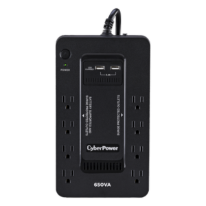 CYBERPOWER SX650U – UPS Standby / 650 VA / 390 W / 8 Tomas NEMA 5-15R / 3 Tomas ECO / Protección 526 J / LCD Multifunción